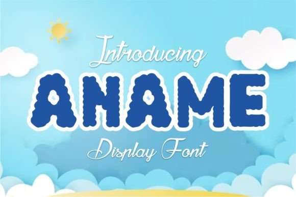 Aname: A Playful Display Font for Editorial Storytelling