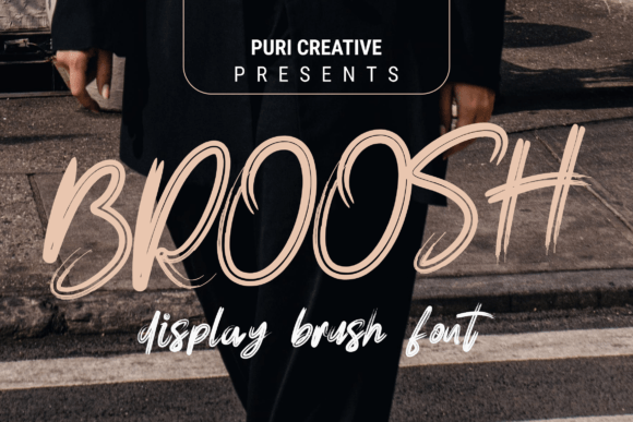 Broosh: A Playful Display Font for Creative Product Makers