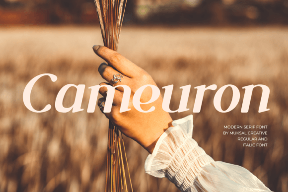 Cameuron: A Modern Serif Font for Campaign Design