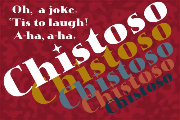 Chistoso: A Playful Display Font for Editorial Design