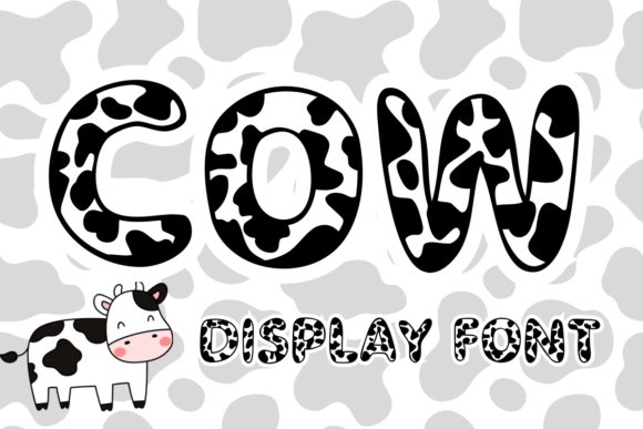 Cow Font Review: A Playful Display Typeface with Whimsy