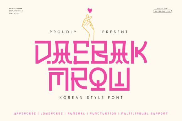Daebak Mrow: A Display Font That Brings Warmth to Web Design
