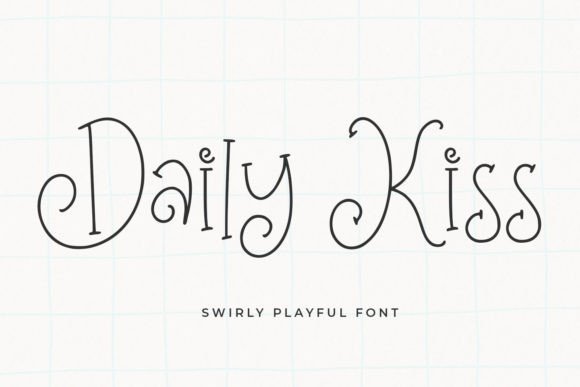 Daily Kiss: A Display Font for Warm Editorial Design