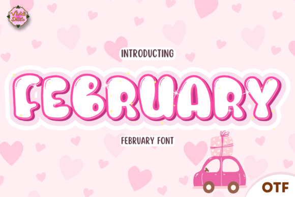 Feburary: A Romantic Display Font for Web Design
