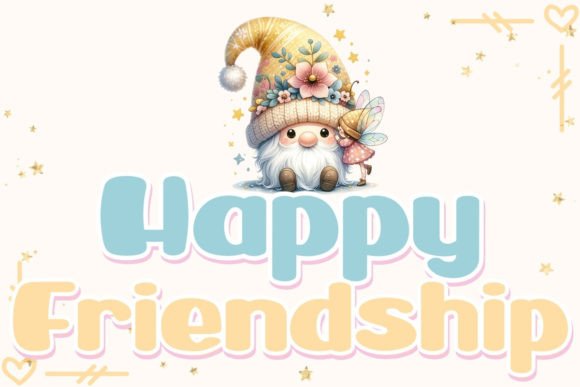 Happy Friendship: A Display Font for Warm Editorial Design