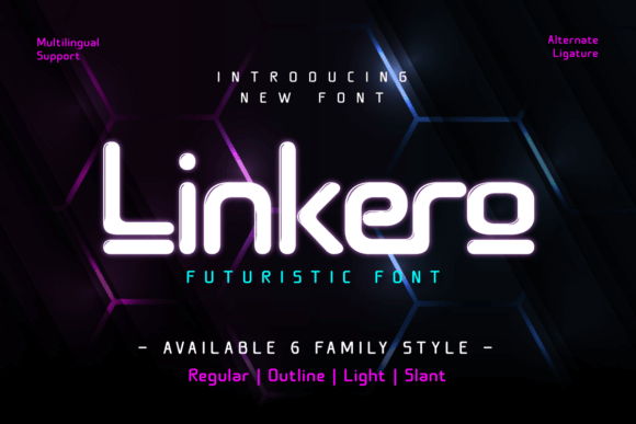 Linkero Display Font Brings Modern Edge to Handmade Products