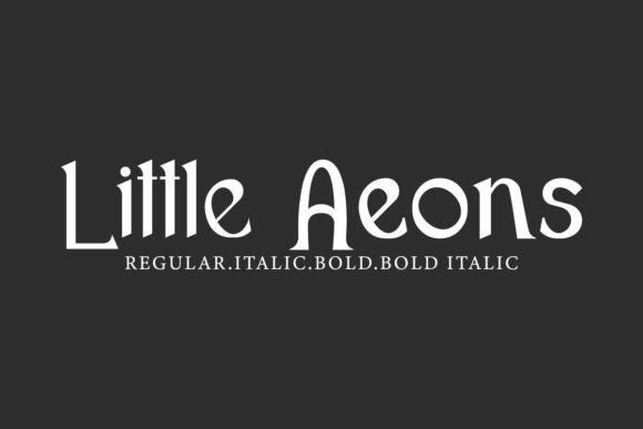 Little Aeons: A Display Font That Demands Attention on the Web