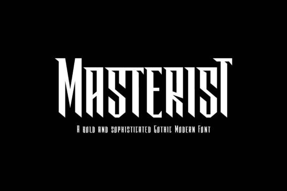 Masterist: A Bold Display Font for Small Business Branding