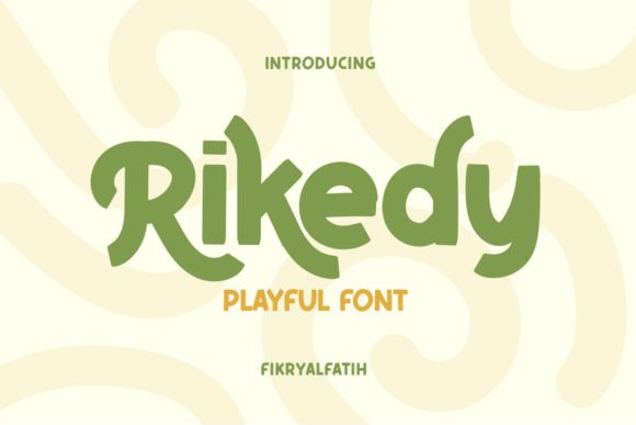Rikedy: A Display Font with Personality for Editorial Design