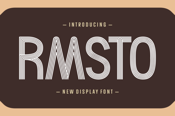 Rmsto: A Display Font That Brings Bold Confidence to Branding Projects