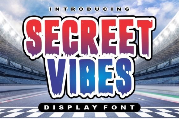 Secreet Vibes: A Retro Grunge Display Font That Earns Its Place in Your Toolkit