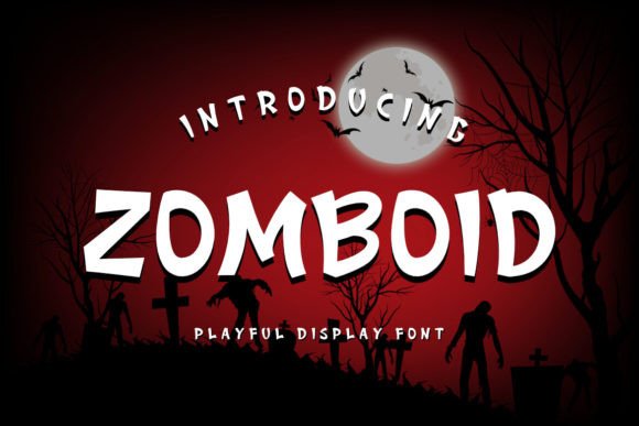 Zomboid Display Font Brings Fun Fright to Your Craft Projects